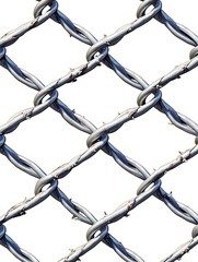 Fototapeta premium Rusty chain link fence pattern