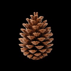 pine cone on transparent  background
