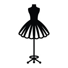 black dress on mannequin