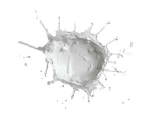 Abstract white liquid splash