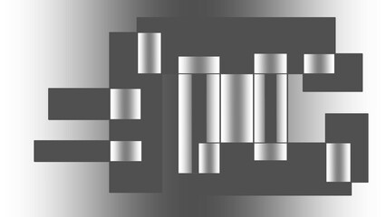 Kreatives Design in grau und Silber