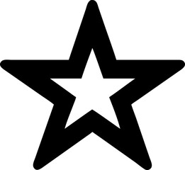 Simple Star Pictogram Vector Graphic with Bold Colors Suitable for Various Design Applications and Creative Projects Available in EPS Format