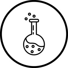 Flask line icon style