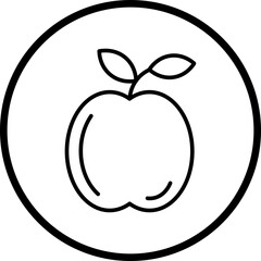 Apple line icon style