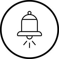 Ring Bell line icon style