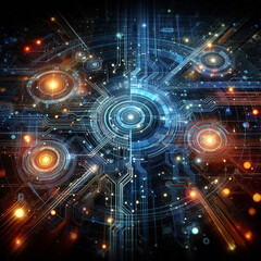 Futuristic Digital Design Close-Up