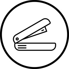 Stapler line icon style