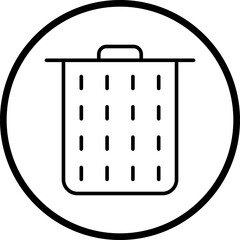 Trash line icon style
