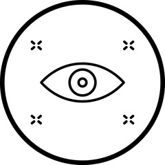 Vision line icon style