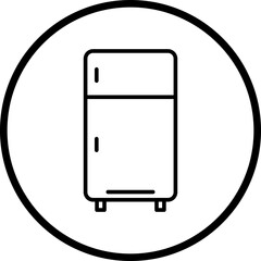 Fridge line icon style
