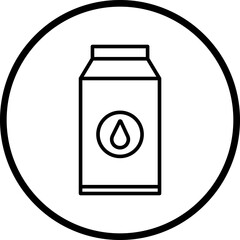 Milk line icon style