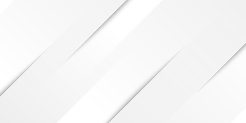 White abstract background with line pattern, banner design. Vector