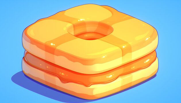 Sweet Square Donut Art