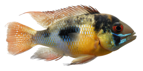 Vibrant Colorful Tropical Fish A Stunning Aquarium Specimen
