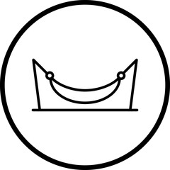 Hammock Line Icon Style