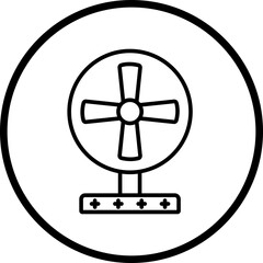 Fan Line Icon Style