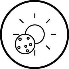 Eclipse Line Icon Style