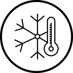 Cold Line Icon Style
