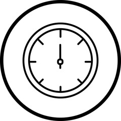 Barometer Line Icon Style