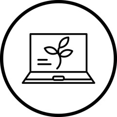 Organic Content Line Icon Style
