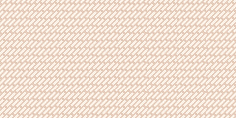 Paving stones floor texture, brick wall. Vector seamless pattern with diagonal dash lines, rectangles, parallel stripes. Abstract minimal endless background. Subtle beige repeated design for decor