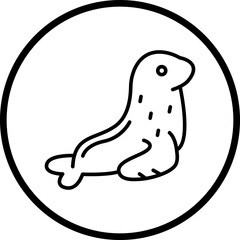 Seal Line Icon Style