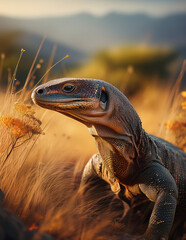 lizard on the rocks