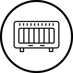Heater Line Icon Style