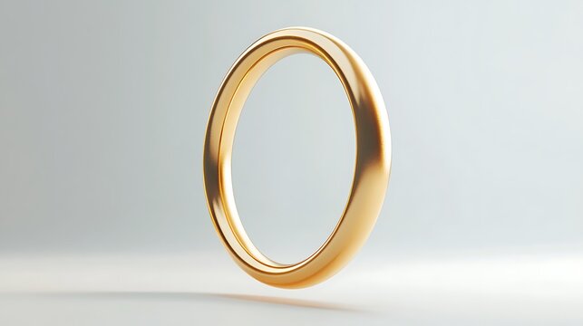 Gold ring jewelry fashion wedding engagement love luxury marriage anniversary gift golden band elegant 18k round