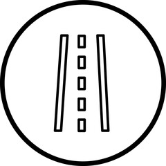 Road Line Icon Style
