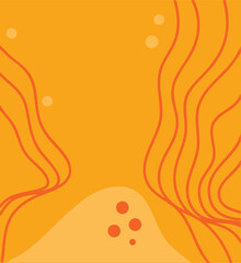 Vibrant abstract background with retro wavy lines in psychedelic and groovy 70s style. Colorful curved stripes create a dynamic, flowing composition perfect for vintage-inspired design, music posters,