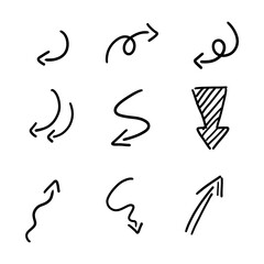 Hand Drawn Arrows for Design Element