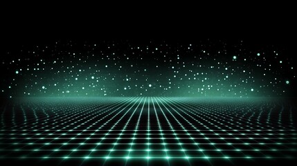 Obraz premium Futuristic grid, glowing