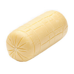 Cheese loaf with grid pattern on transparent background