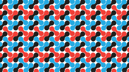 Colorful Interlocking Blob Design