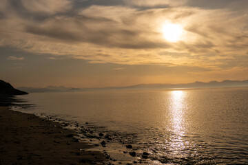 Sunrise from Llanbedrog Beach North Wales