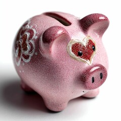 Cozy Heart Piggy Bank A Decorative Object for Saving and Financial Planning