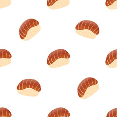 Seamless pattern of sushi