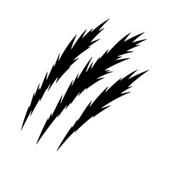 Obraz premium Dynamic Claw Marks Vector Art - Striking Scratch Effect