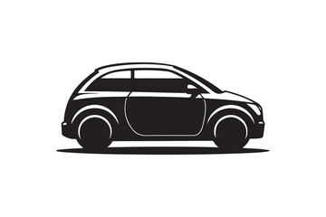 Shiny sport classic automobile vector illustration on white background
