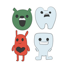 medical staff doctor and nurse illustration