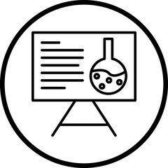 Chemistry Lecture Line Icon Style