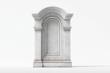 Obraz premium 3d-rendered window or door against stark white background emphasizing its form and design elements