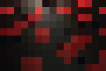 Mosaic Abstract in Red and Black colors Background
