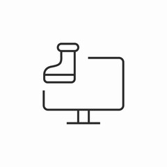 boots online shop icon sign vector