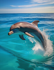 dolphin jumping out of water
