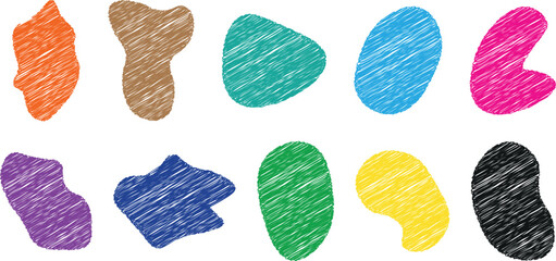 Creative Watercolor Vector Design Pack – Unique Brushstroke Elements and Colorful Shapes for Illustration Projects