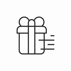 gift present send icon sign vector
