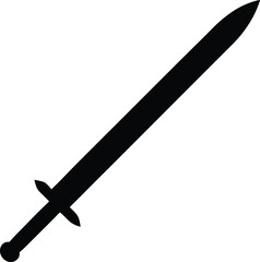 sword on a white