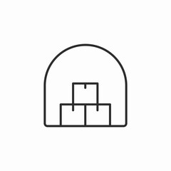 Fototapeta premium packages trolley icon sign vector